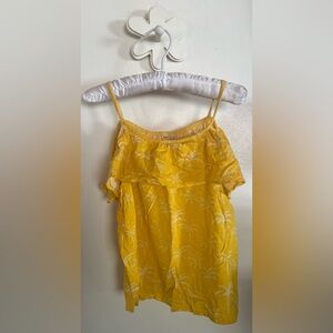 SO yellow tank w/ palm tree pattern
